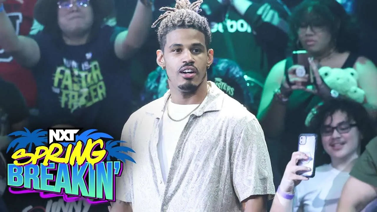 Wes Lee interrumpe la celebración de Oba Femi en NXT Spring Breakin´