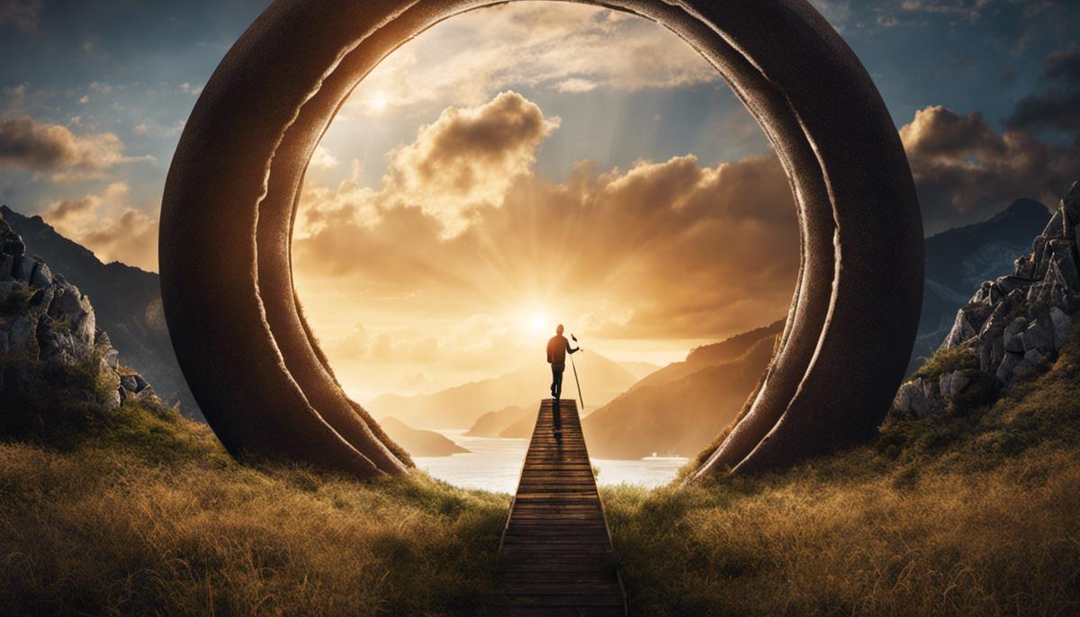 Image of a person setting and achieving goals, representing the importance of goal management in life.